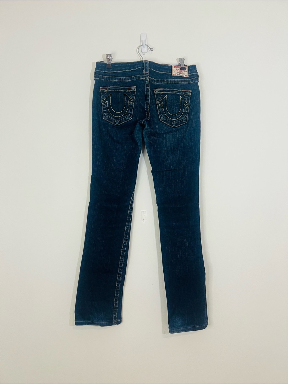 True Religion Women's Dark Indigo Straight Leg Jeans - Picture 2 of 5